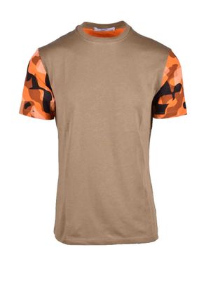 Takeshy Kurosawa Brown Camouflage Cotton T-Shirt