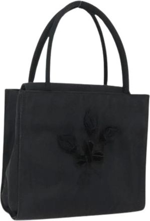 Prada Pre-owned Handbags, female, Black, Size: ONE SIZE Pre-owned Nylon Handbag