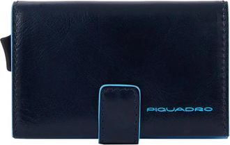 Piquadro Creditcardhouder - unisex - Portefeuilles - Blauw - ONE Size - Katoen - Accessoires