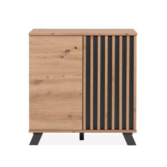 Calicosy Aparador 2 Puertas Decoraci&oacute;n Roble Artesanal L80 cm