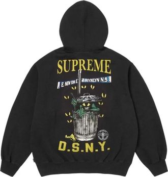 SUPREME x DSNY SS26 Zip Up Hooded Sweatshirt Black SUP-SS26-053-BLK