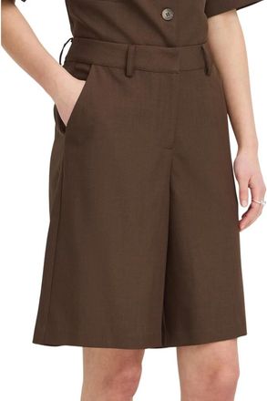 Ichi Casual Shorts - Dames - Korte Broeken - Bruin - S - Leer - Korte Broeken