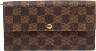Louis Vuitton Pre-owned Wallets, female, Brown, Size: ONE SIZE Pre-owned Vintage Canvas Wallet