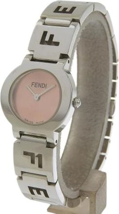 Fendi Pre-owned Watches, female, Orange, Size: ONE SIZE Pre-owned Stainless Steel Watch