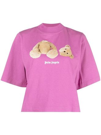 Palm Angels T-shirt Teddy Bear - Viola