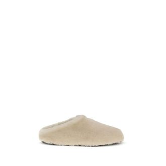 Prada Beige Lamb Ovis Aries Aries Womens Mules