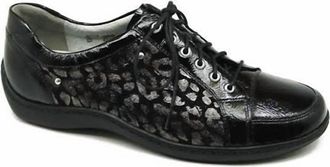 Waldl&auml;ufer Womens Janina Walking Shoe In Black