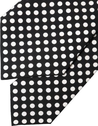 Dolce & Gabbana Polka-Dot Silk Necktie - Black