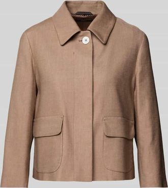 Windsor Blazer aus Leinen-Mix in Hazel, Gr&ouml;&szlig;e 36