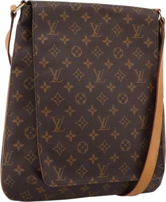 Louis Vuitton Musette Monogram Canvas Brown Canvas Handbag (Pre-Owned)