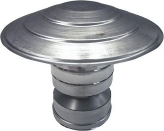 MBM Tubo De Humos De Pared Doble Aislado De Acero Inoxidable Con Terminal De Sombrero Chino Dn 100/150