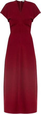 Anine Bing Abito midi Zadig con scollo a V - Rosso