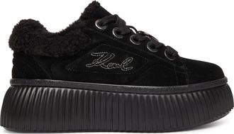 Karl Lagerfeld Kreeper Lo Embro Lo Lace - Dames - Sneakers - Zwart - 39 EU - Leer - Schoenen