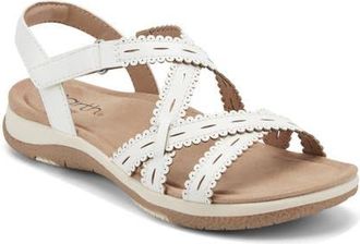 Earth Sanetra Ankle Strap Sandal in White at Nordstrom, Size 7.5
