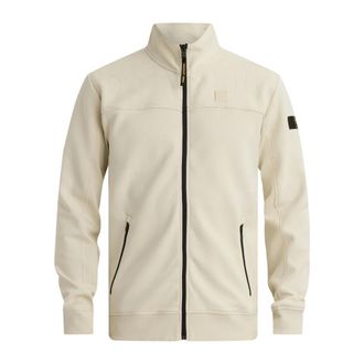 PME Legend Castle Wall Rits-sweatshirt - Heren - Sweatshirts & Hoodies - Beige - Maat: L Katoen