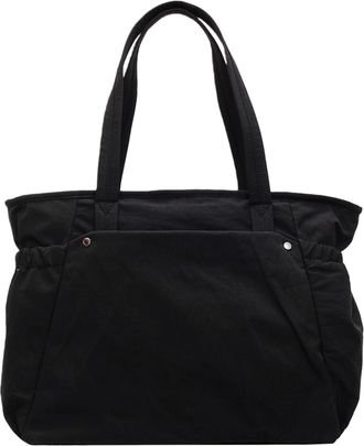 Generic Oxford Cloth Casual Side Cinch Shopper Bag Laptop Bag Lightweight Underarm Bag for Women Work Travel Office Daily Shopping