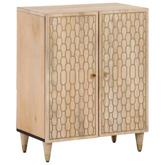 vidaXL Armario Auxiliar Madera Maciza De Mango 60x33x75 Cm Vidaxl
