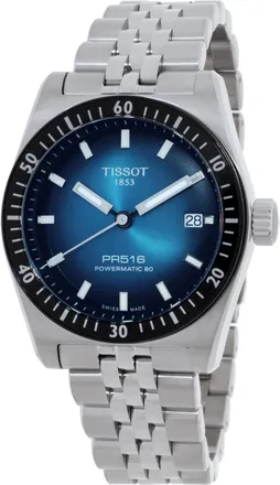 Tissot PR516 Automatic Blue Gradient Dial Mens Watch T1494071104100