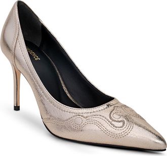 L'agence Amandine Pointed Toe Pump in Gold Metallic at Nordstrom, Size 7.5