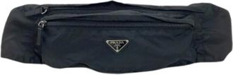 Prada Pre-owned Sling bag - Dames - Vintage Heuptassen - Zwart - ONE Size - Nylon - Vintage