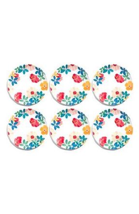 TarHong Audrey Floral Set of Six Melamine Dinner Plates in Multi at Nordstrom Rack