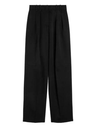 Jil Sander wool gabardine trousers - women - Wool - 36 - Black