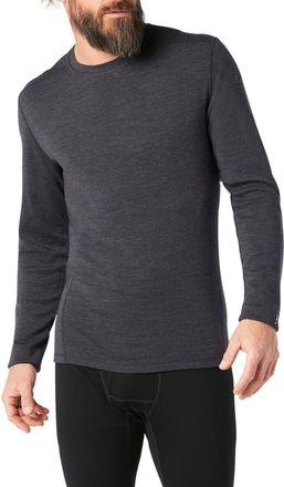 Smartwool Merino 250 Base Layer Long Sleeve Crewneck Shirt in Charcoal Heather at Nordstrom, Size Xx-Large