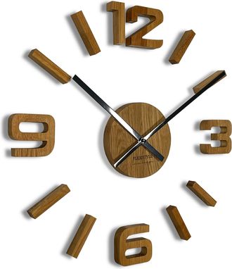 OEM Reloj De Pared De Madera De Roble Eko De 75 Cm