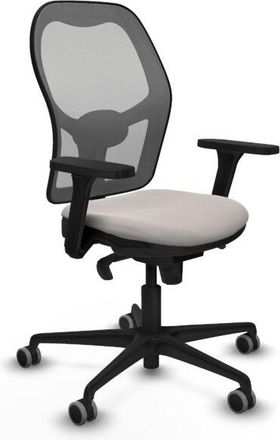 Piqueras y Crespo Piqueras Y Crespo - Jorquera Sincro Malla Gris Similpiel Blanco Brazos 3d Base Nailon Ruedas 65mm Engomada