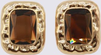 Self Portrait Gold Metal Earrings