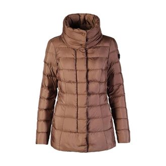 Peuterey Hooded Puffer Jacket - Dames - Jassen - Bruin - Maat: 2XS Leer