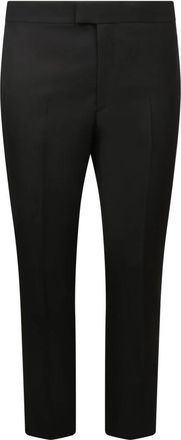Givenchy Zwarte Broek met 4G Kettingdetail - Heren - Slim Fit Broeken - Zwart - L - Wol - Broeken