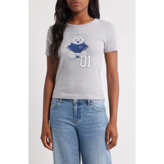 Vinyl Icons Teddy Bear 01 Graphic T-Shirt in Heather Grey at Nordstrom Rack, Size Small