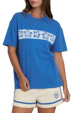 Billabong Somwhere Close Oversize Graphic T-Shirt in True Blue at Nordstrom, Size X-Large