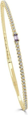 Sabrina Designs 14K 0.56 Ct. Tw. Diamond & Ruby Bangle Bracelet