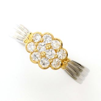 C&A Platinum Yellow Gold Yellow Gold (18K) Platinum 900 Band Ring (Pre-Owned)