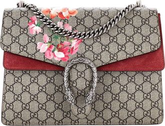 Gucci Pink Gg Coated Canvas Dionysus Bag Blooms Print Medium (Authentic Pre- Loved)