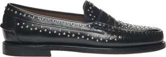 Sebago Dan Studs Moccasin - Dames - Loafers - Zwart - 37 EU - Leer - Schoenen