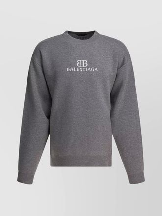 【BALENCIAGA】cotton jersey crewneck pullover【ランク:A】 0400018089351_BLACKWHITE?wid=