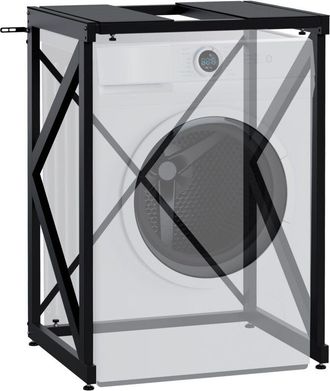 Clp Scaffale per lavatrice Caleb nero