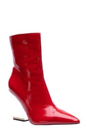 Ninety Union Princess Inverted Heel Bootie in Red Patent at Nordstrom Rack, Size 11 M
