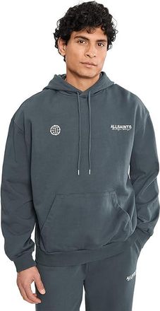 AllSaints Emblem Oth Hoody Mens Sweatshirt Washed Black : 2XL, Cotton