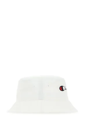 Champion Womens White Cotton Bucket Hat Ww001 Exterior: Cappelli
