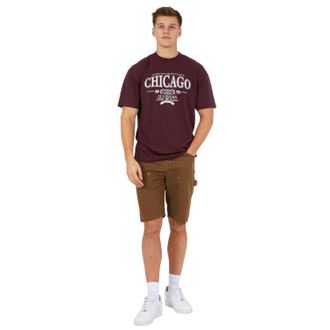 Brave Soul Heren casual korte broek van geweven stof met ruime pasvorm (Bruin)