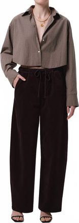 Citizens Of Humanity Ana Cropped Shirt In Heritage