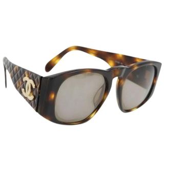 Chanel Pre-owned Accessories, female, Brown, Size: ONE SIZE Pre-owned Vintage Sunglasses