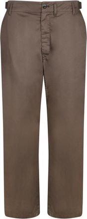 Christophe Lemaire Tapered Werkbroek - Heren - Vrijetijds broeken - Bruin - L - Katoen - Broeken