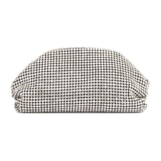 Kazar Glanzende handtas bedekt met zirkonen - Dames - Clutches - Grijs - ONE Size - Tassen