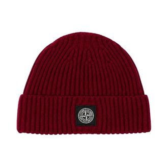 Stone Island Berretto con patch logo bussola - - Accessories - unisex - Rosso - M