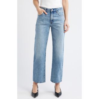 Pistola Denim Lexi Distressed Crop Barrel Jeans in Metropolis at Nordstrom, Size 29